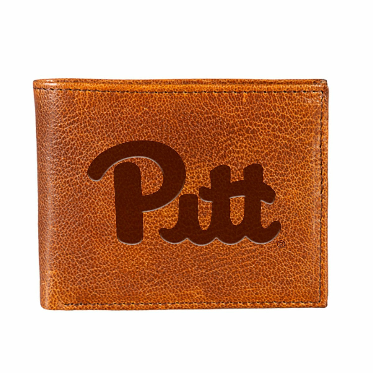 University of Pittsburgh, Embossed 100% Genuine Tumbled Leather Passca