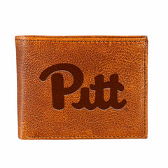 University of Pittsburgh, Embossed 100% Genuine Tumbled Leather Passca