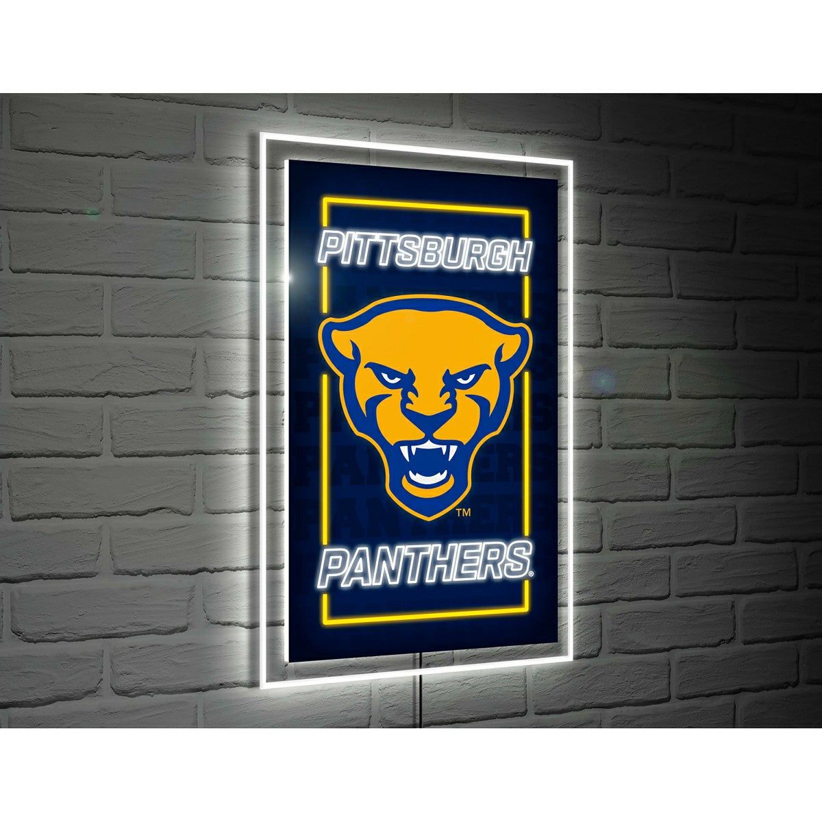University of Pittsburgh College Rectangle Neolite LED Decor