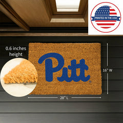 Coir Mat, 16"x28", University of Pittsburgh