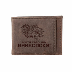 Front Pocket Wallet w/ RFID Blocking, University of South Carolina, Br