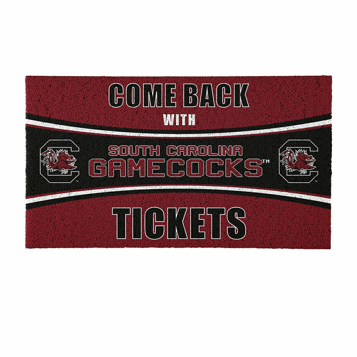 28" x 16" PVC Trapper Mat, Come Back with Tickets, University of South