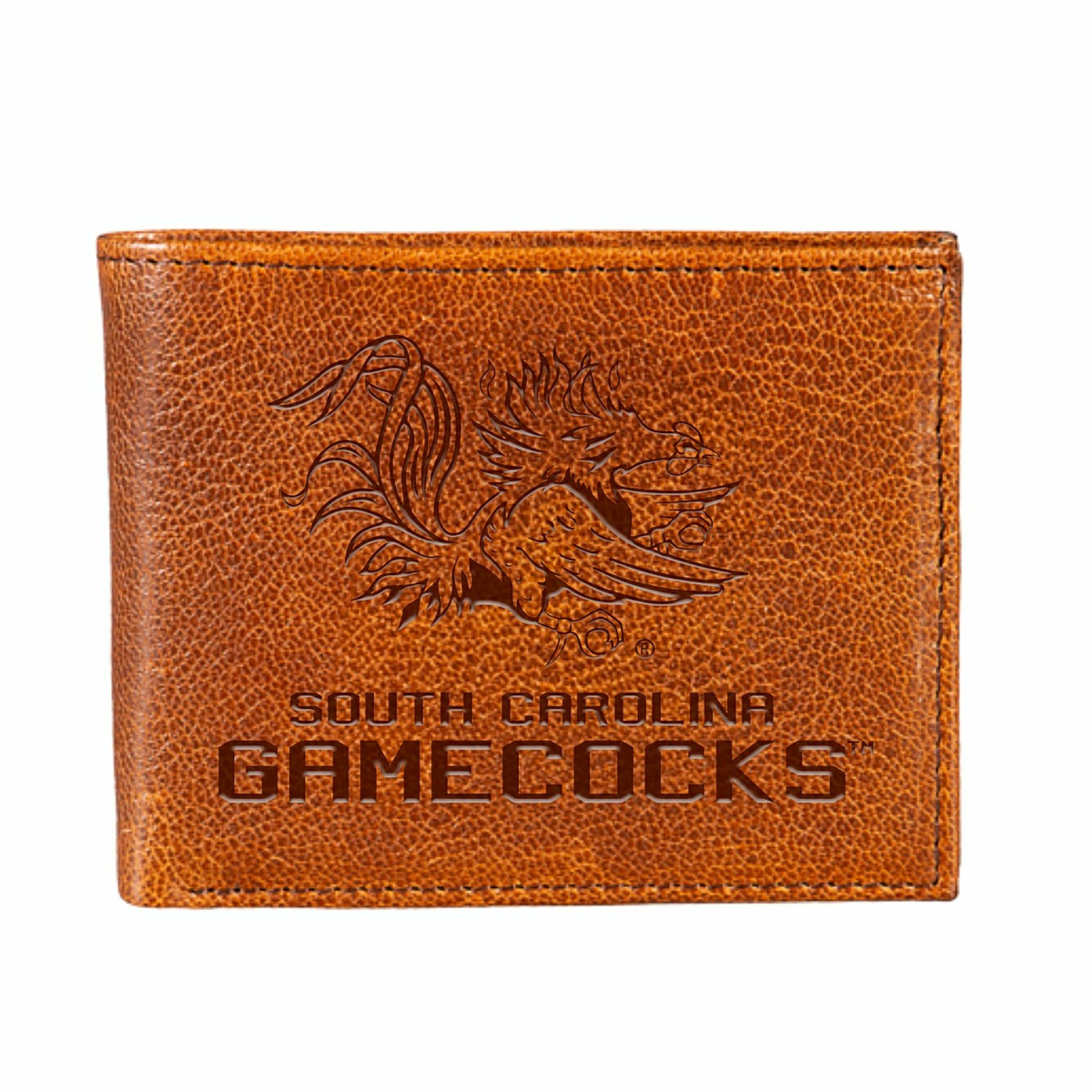 University of South Carolina, Embossed 100% Genuine Tumbled Leather Pa