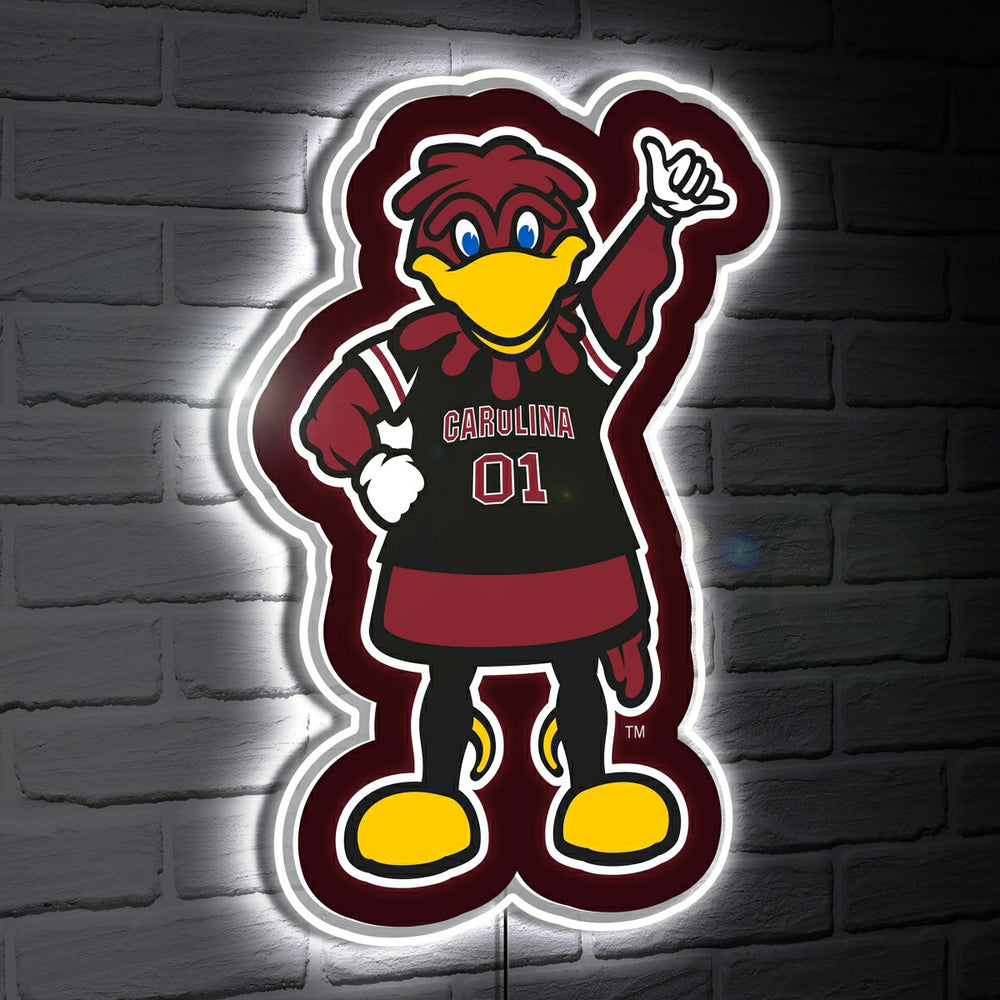 LED Wall Decor, Glazelite, College Mascot, University of South Carolin