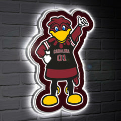 LED Wall Decor, Glazelite, College Mascot, University of South Carolin