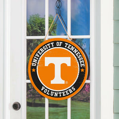 University of Tennessee Round Door Décor with Hanging Rope, 18x18