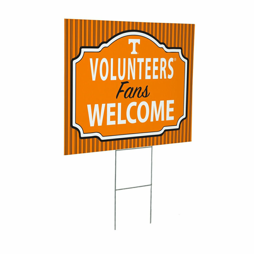 University of Tennessee Coroplast Yard Sign, "Fans Welcome"
