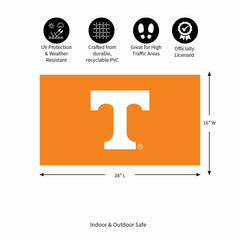 Full Color PVC Mat, 16" x 28", University of Tennessee