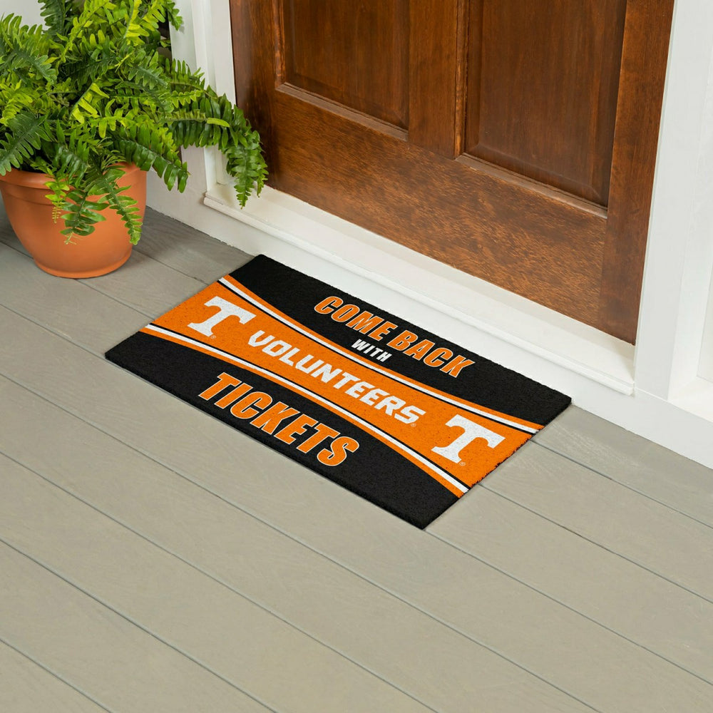 28" x 16" PVC Trapper Mat, Come Back with Tickets, University of Tenne