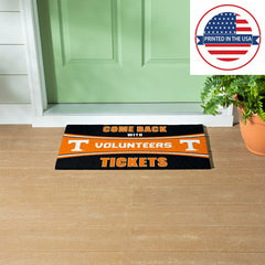 28" x 16" PVC Trapper Mat, Come Back with Tickets, University of Tenne