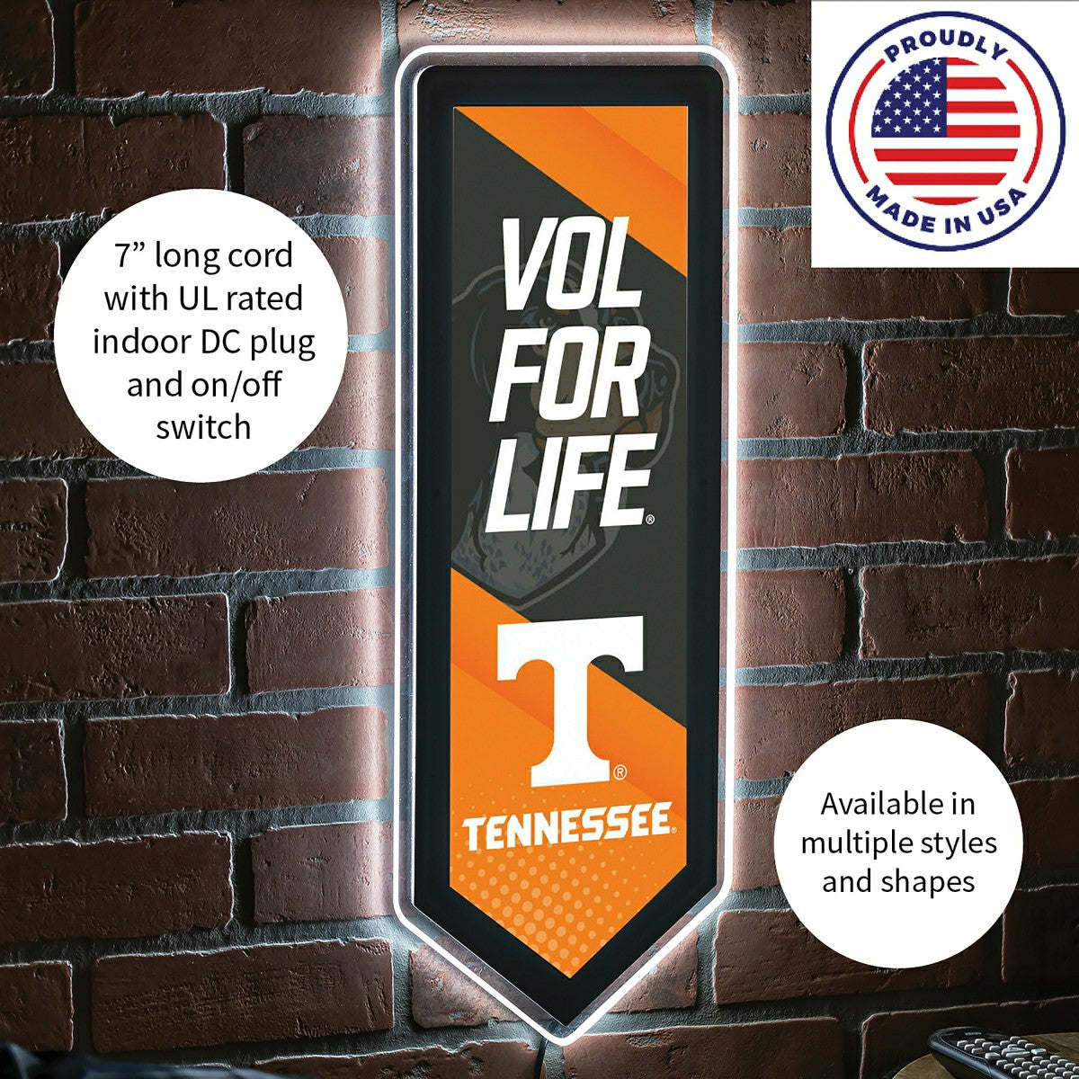 LED Wall Decor, Pennant, University of Tennessee