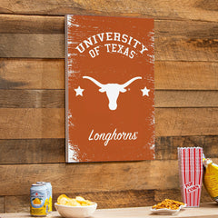 University of Texas Wood Wall Sign, 16x24