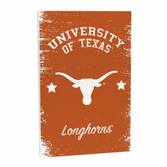 University of Texas Wood Wall Sign, 16x24