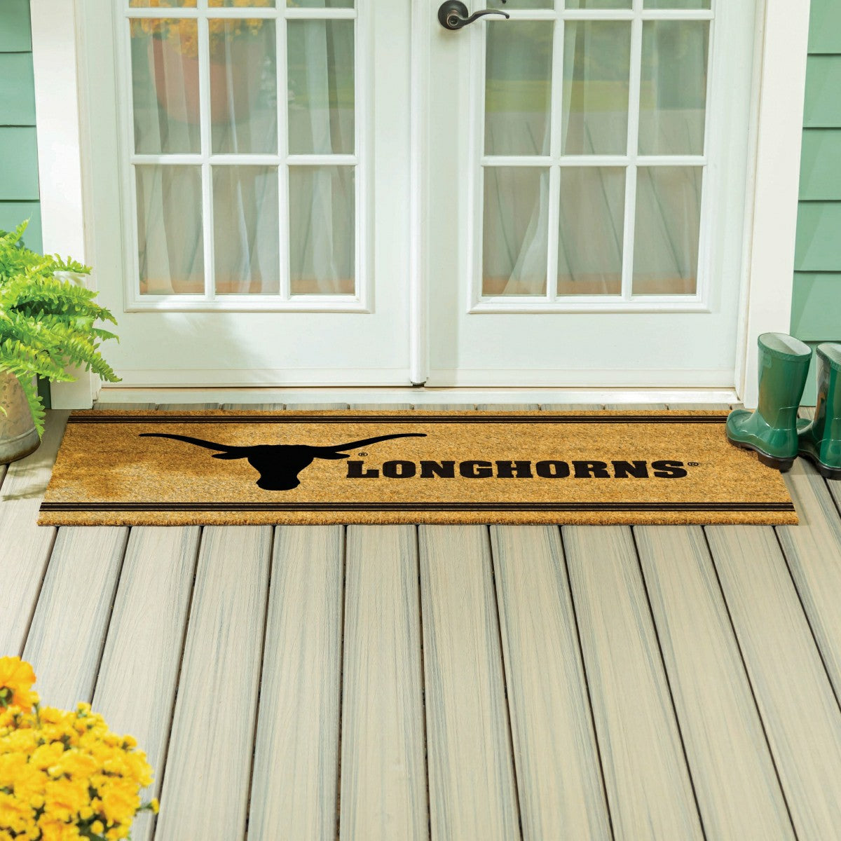 University of Texas Extra Large One Color Coir Mat, 60"x24"