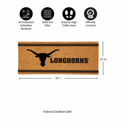 University of Texas Extra Large One Color Coir Mat, 60"x24"