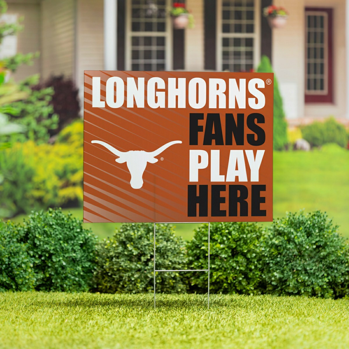 University of Texas Coroplast Yard Sign "Fans Play Here"