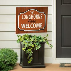 University of Texas Coroplast Yard Sign, "Fans Welcome"