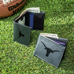 University of Texas, Bi-Fold and Tri-Fold Wallet Gift Set, Black