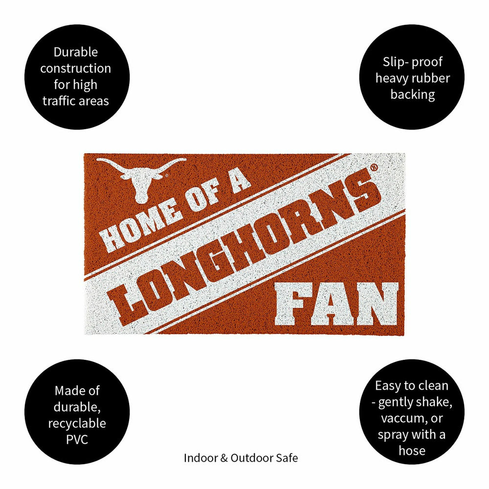 University of Texas, PVC Mat COLOR, Home of a Fan