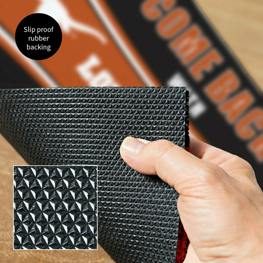 28" x 16" PVC Trapper Mat, Come Back with Tickets, University of Texas