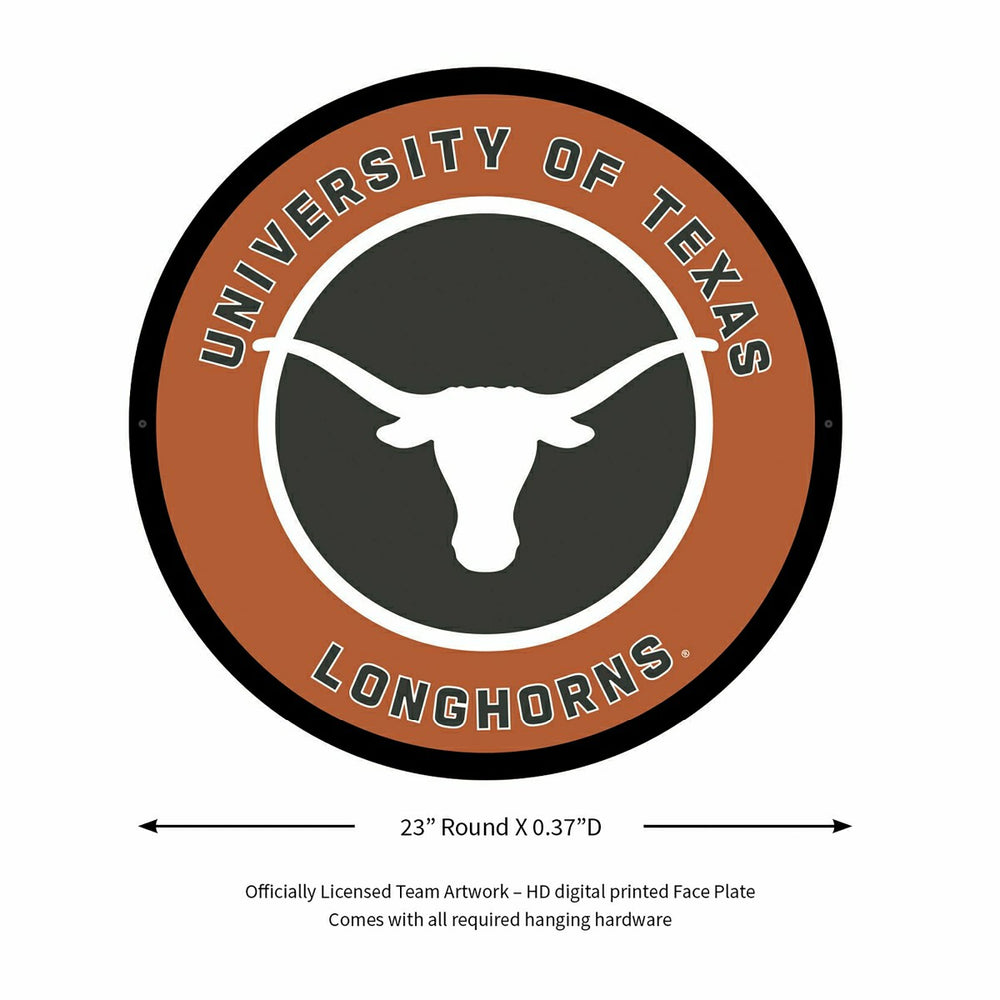 LED Wall Decor, Round, University of Texas