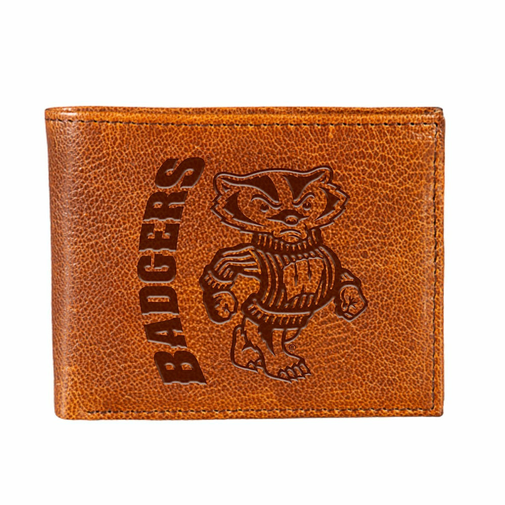 University of Wisconsin-Madison, Embossed Tumbled Leather Passcase Bi-
