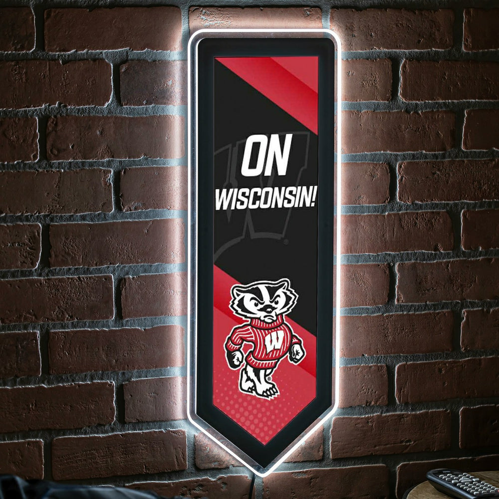 LED Wall Decor, Pennant, University of Wisconsin-Madison