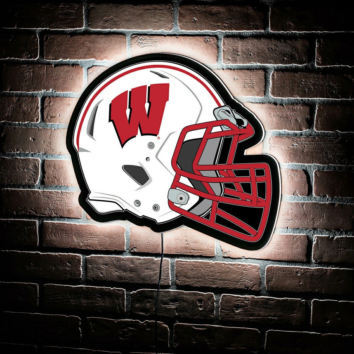 LED Wall Decor, Helmet, University of Wisconsin-Madison