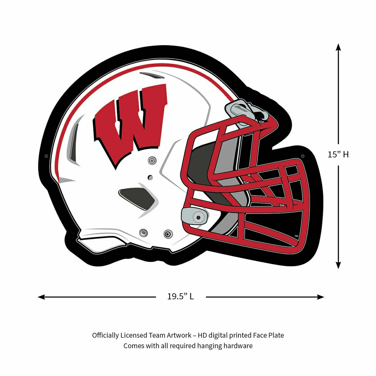 LED Wall Decor, Helmet, University of Wisconsin-Madison