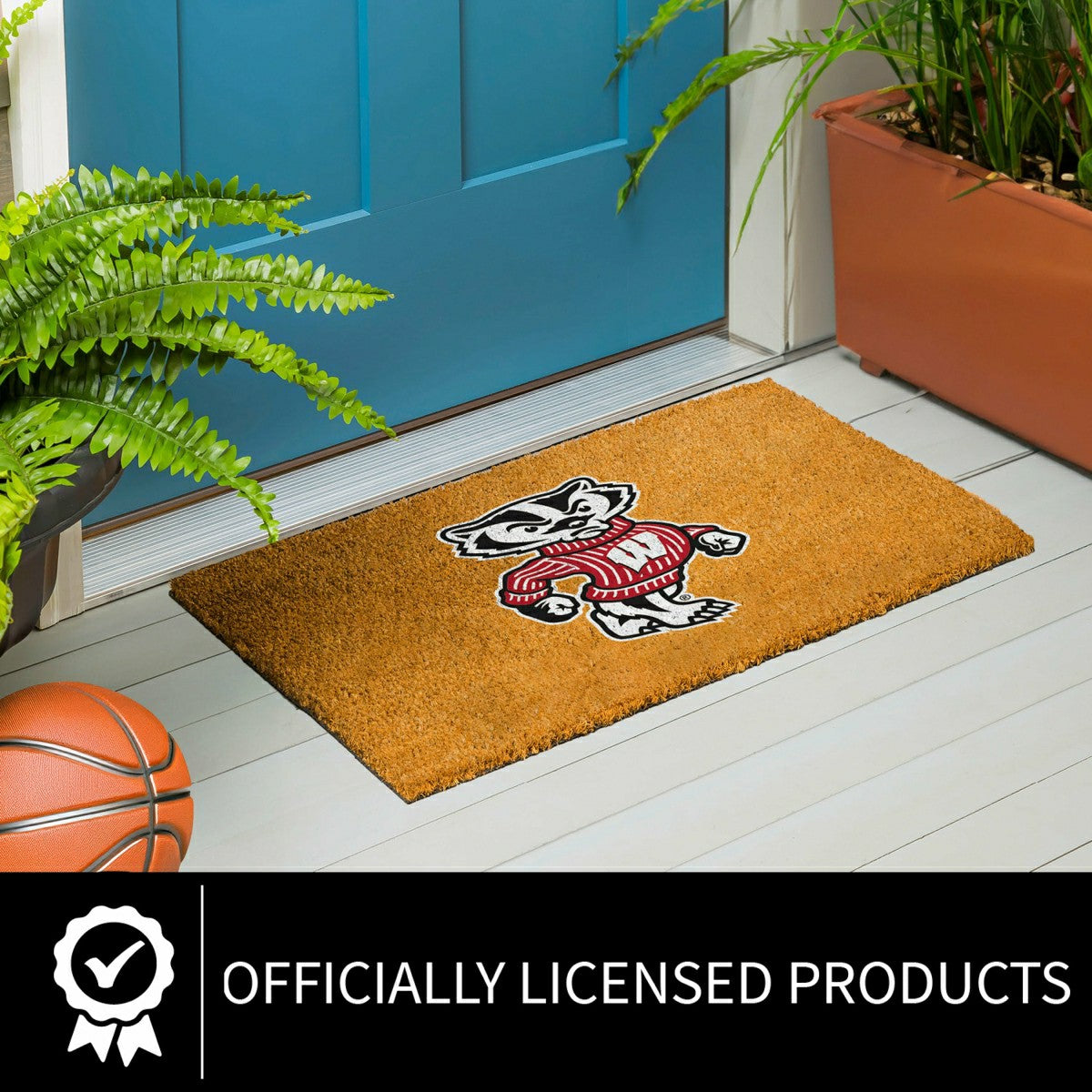 Coir Mat, 16"x28", University of Wisconsin-Madison