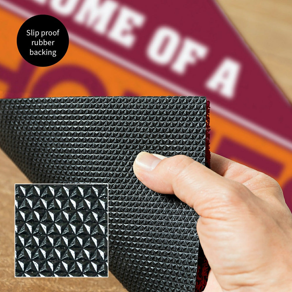 Virginia Tech, PVC Mat COLOR, Home of a Fan