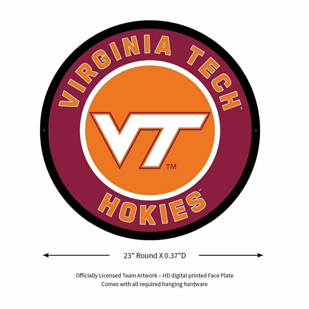 LED Wall Decor, Round, Virginia Tech
