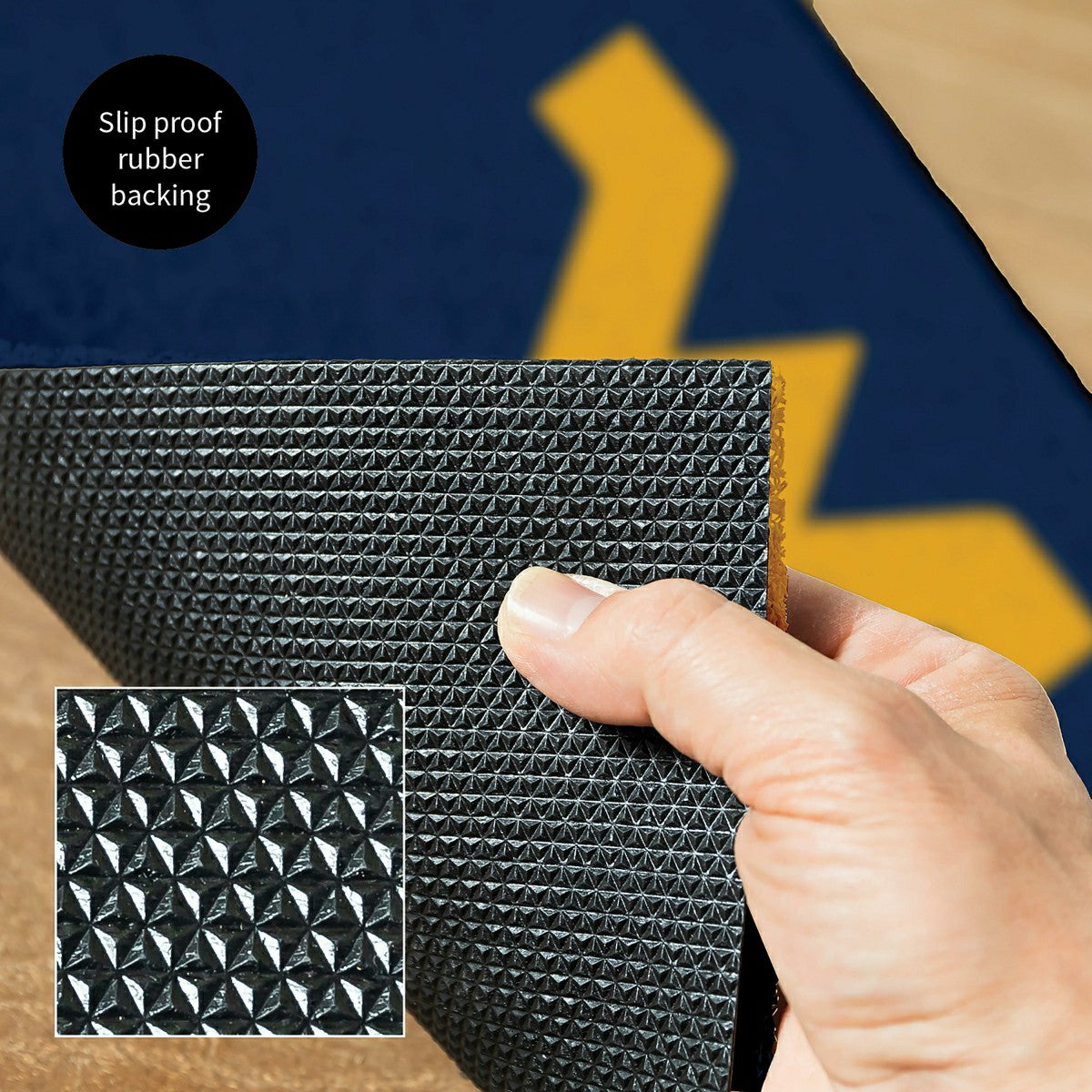 Full Color PVC Mat, 16" x 28", West Virginia University
