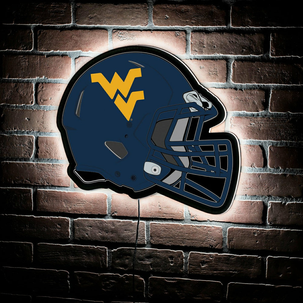 LED Wall Decor, Helmet, West Virginia University