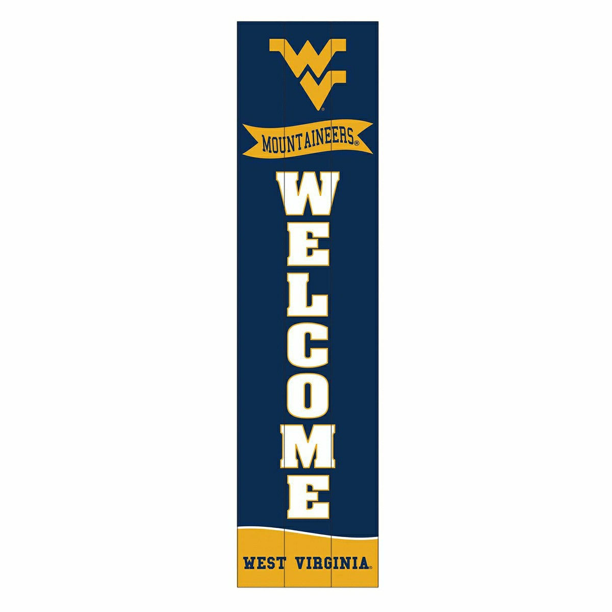 West Virginia University Large Single Sided Leaner, 46"