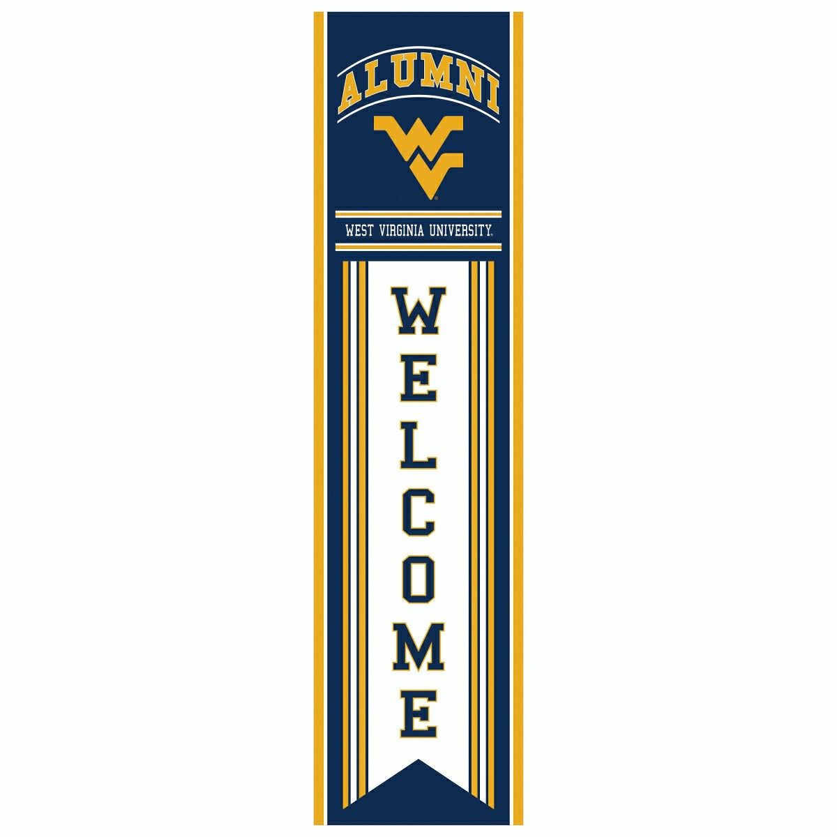West Virginia University Alumni Single Sided Large Leaner, 46"