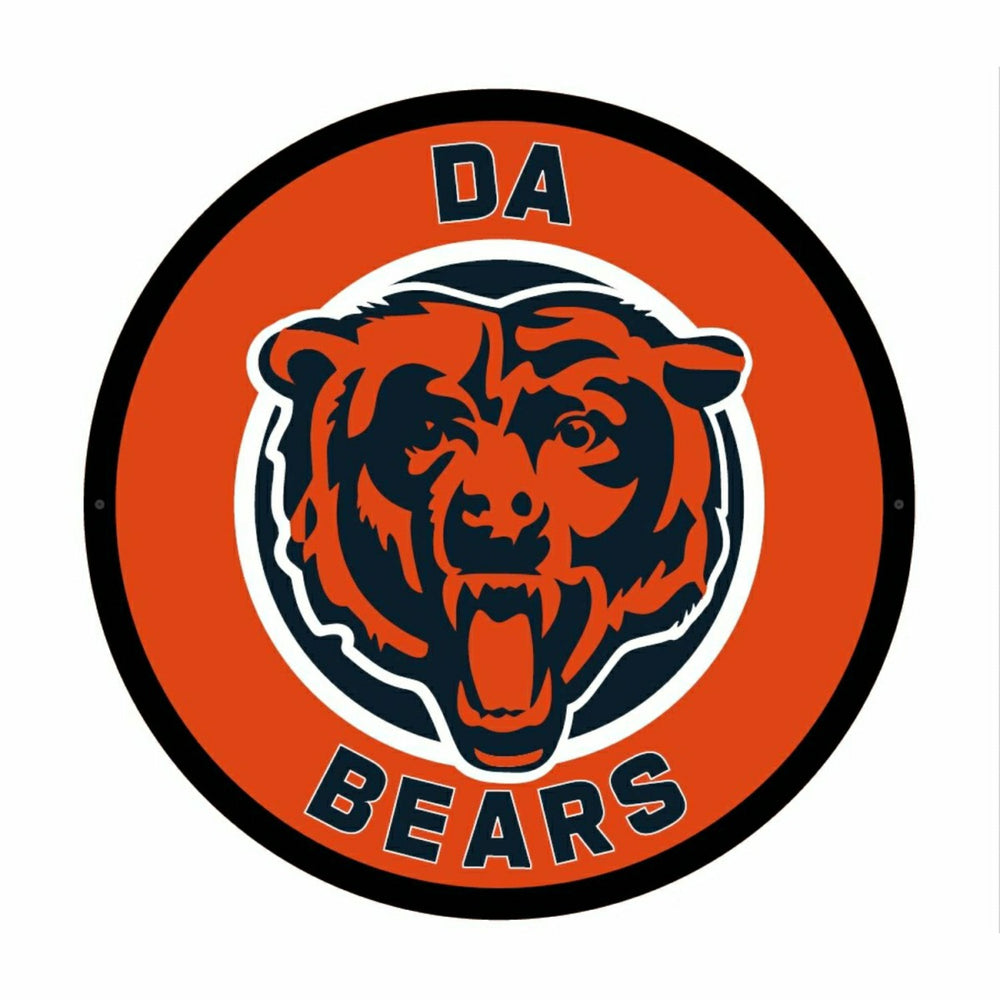 Chicago Bears Da Bears NFL Football Large Round Edgelite LED Decor