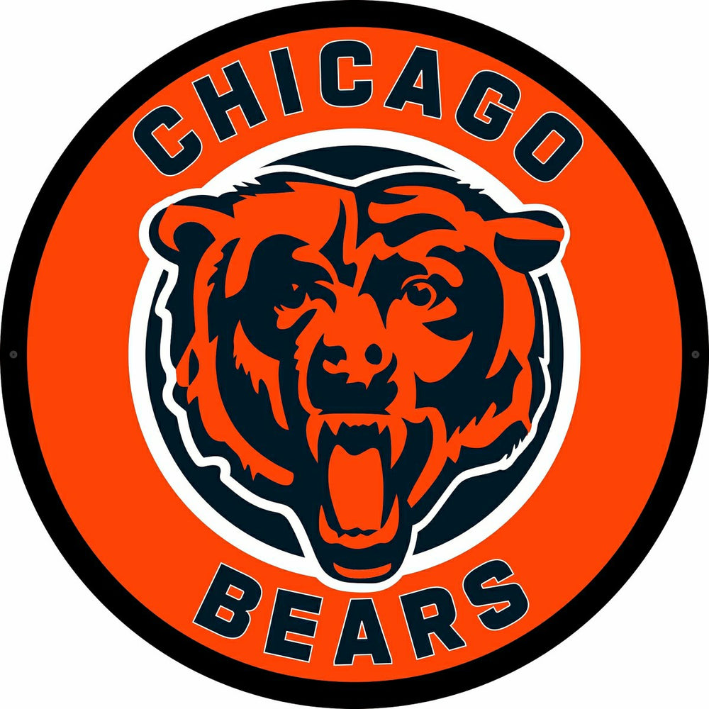 LED Wall Decor, Round, Chicago Bears