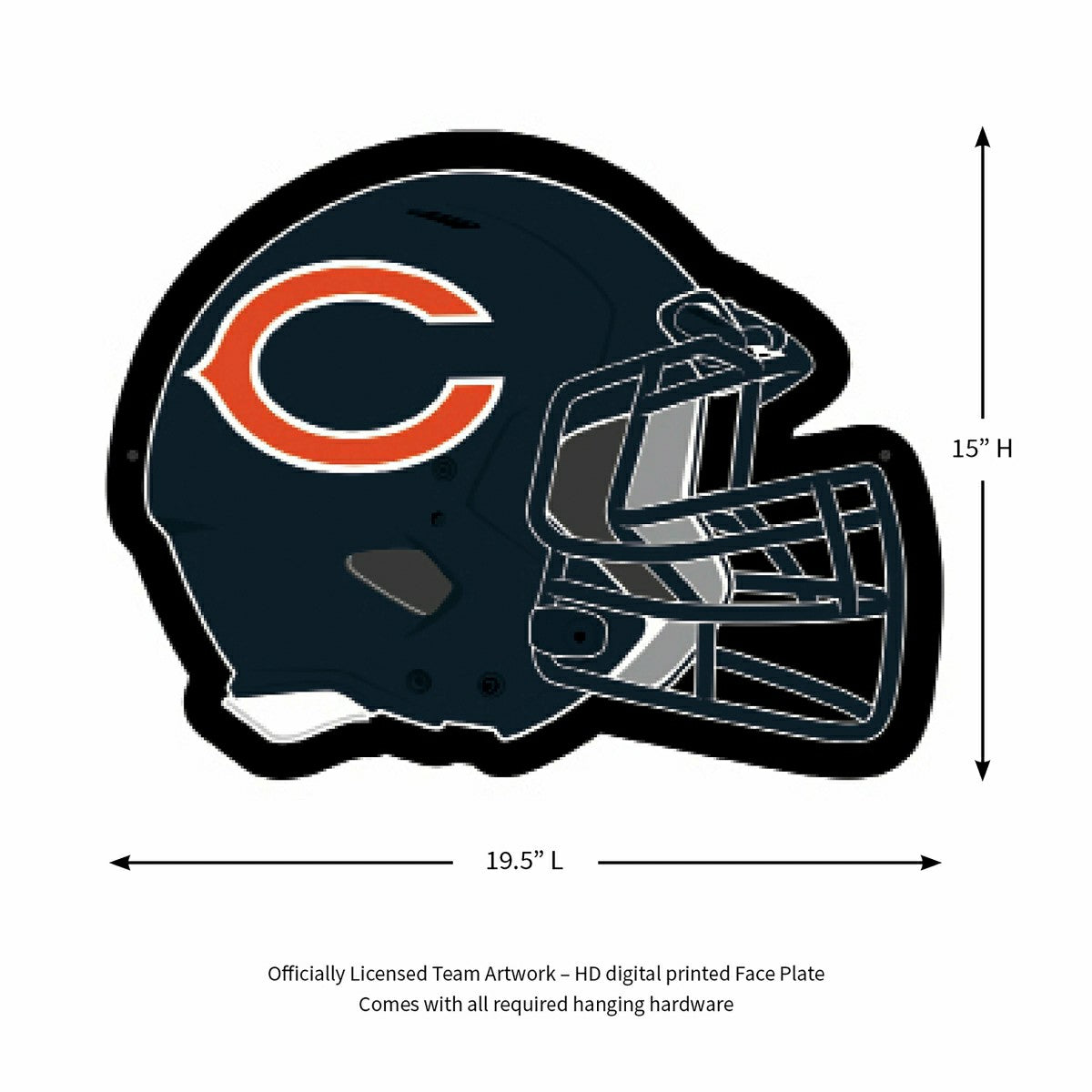LED Wall Decor, Helmet, Chicago Bears