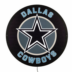 LED Wall Decor, Round, Dallas Cowboys