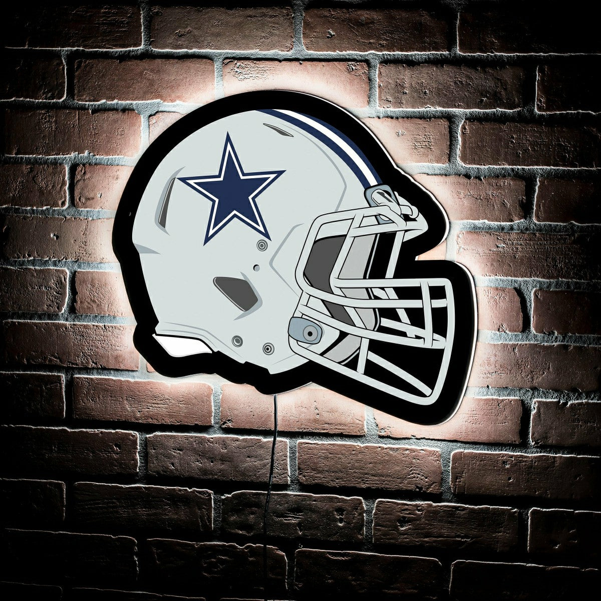 LED Wall Decor, Helmet, Dallas Cowboys