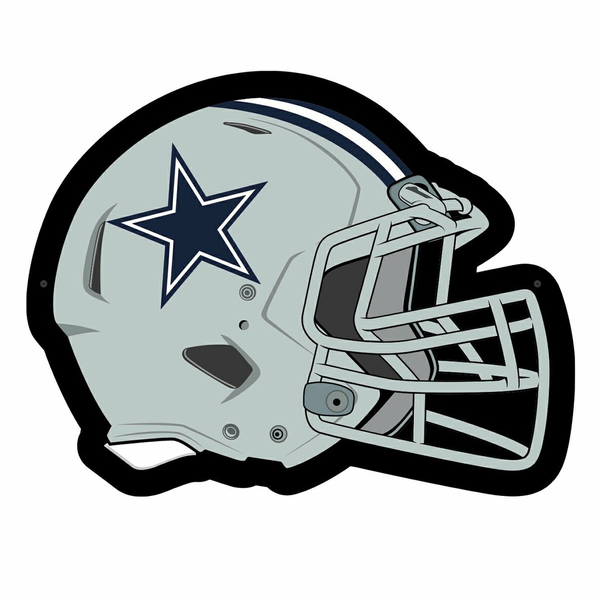 LED Wall Decor, Helmet, Dallas Cowboys