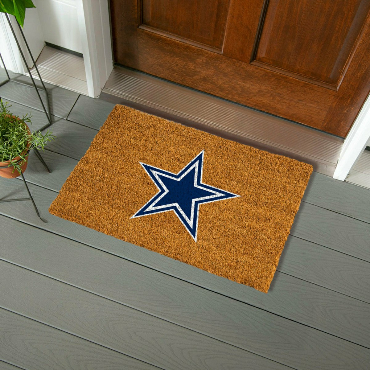 Coir Mat, 16"x28", Dallas Cowboys