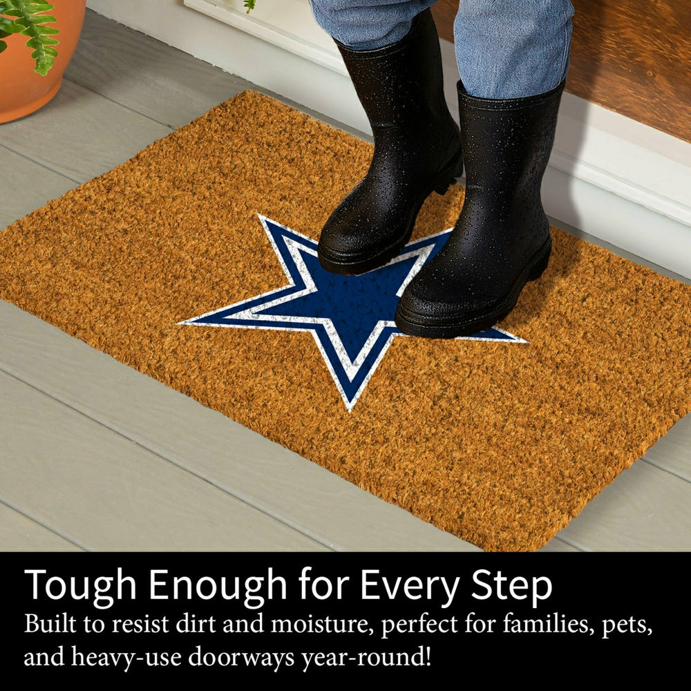 Coir Mat, 16"x28", Dallas Cowboys