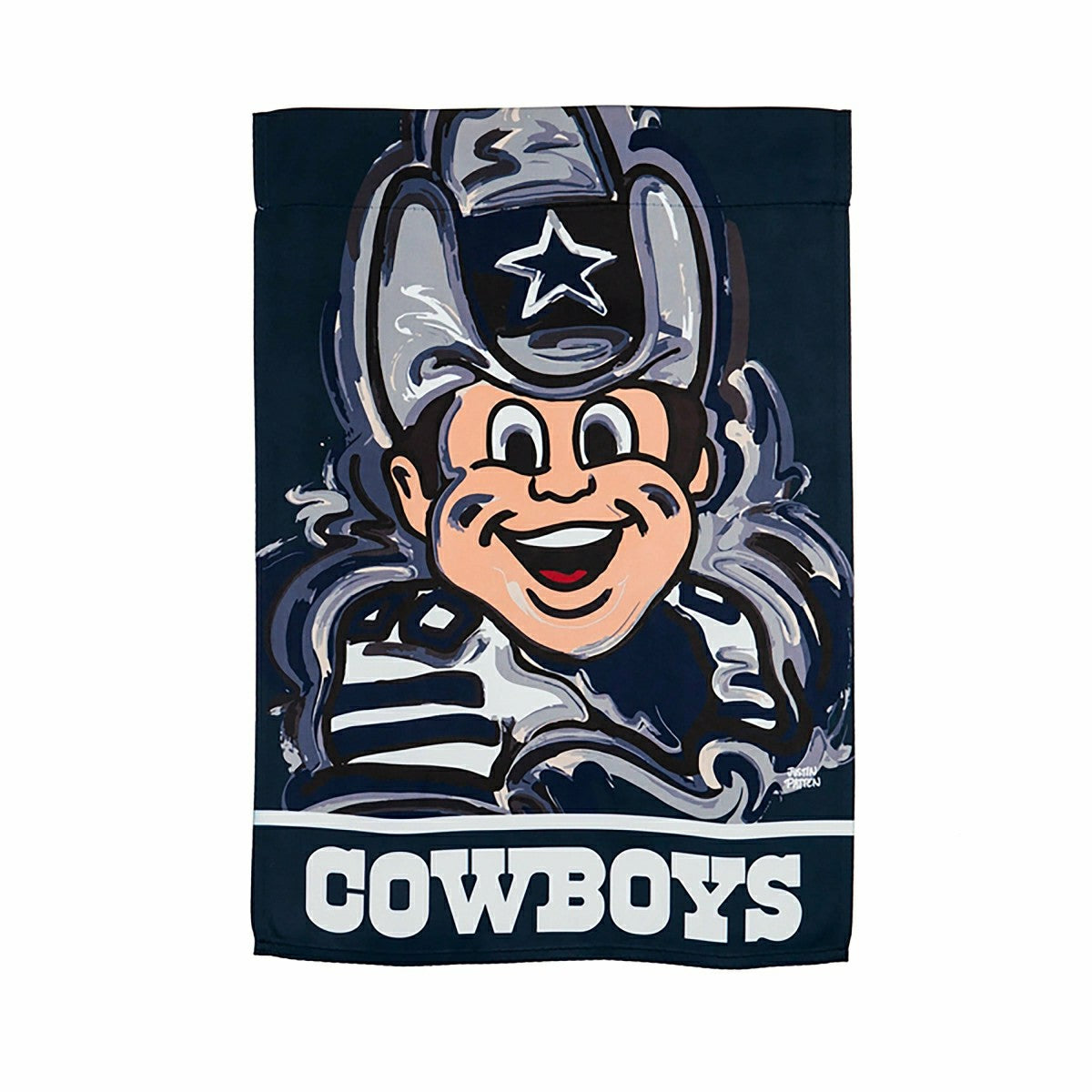 Dallas Cowboys Justin Patten Suede Garden Flag