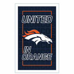 Denver Broncos NFL Football Rectangle Neolite LED Decor