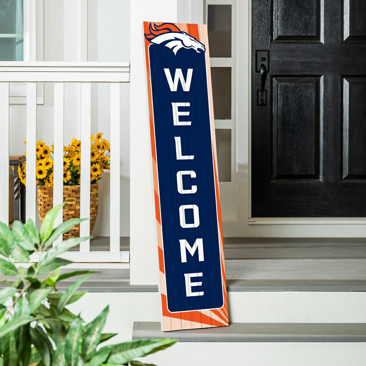 Denver Broncos Summer Seasonal Single Sided Large Leaner, 46"