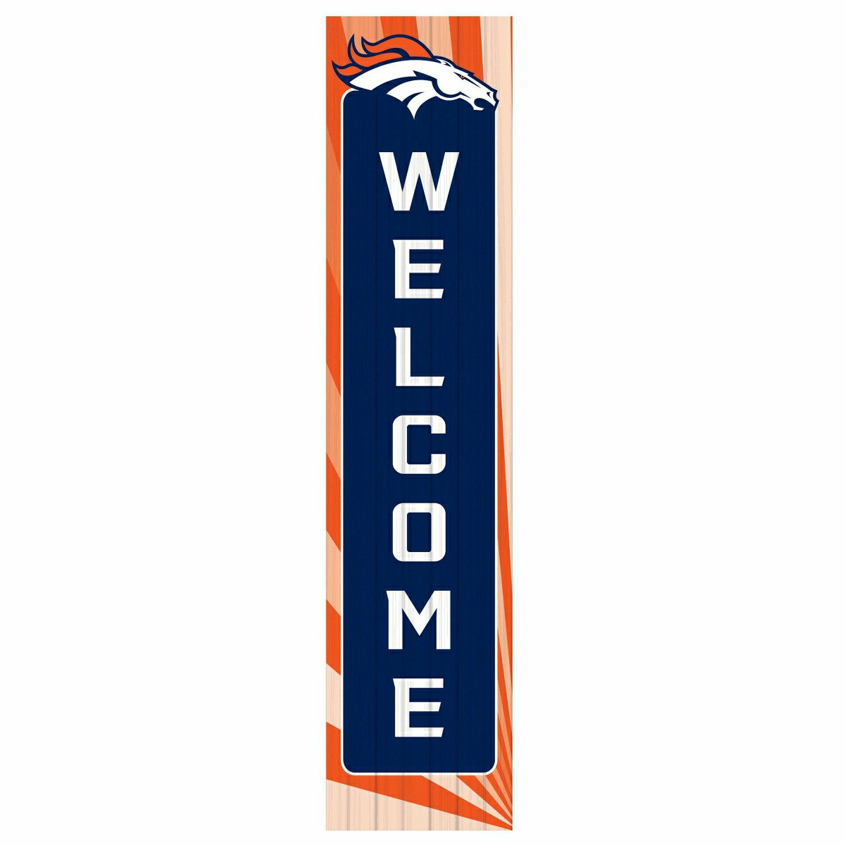 Denver Broncos Summer Seasonal Single Sided Large Leaner, 46"