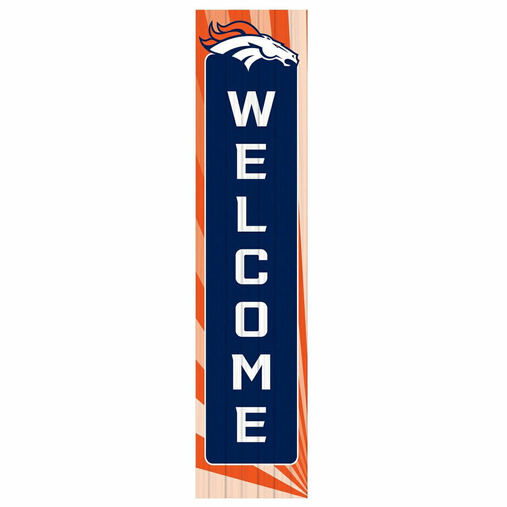 Denver Broncos Summer Seasonal Single Sided Large Leaner, 46"
