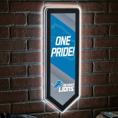 LED Wall Decor, Pennant, Detroit Lions